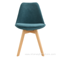 Modern Dining Tulip Chair PP Seat Wood Leg